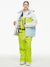 Men's Backcountry Mountain Windbreaker Thermal Snow Suits with Overalls Bibs