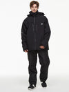 Men's Backcountry Mountain Windbreaker Thermal Snow Suits with Overalls Bibs