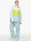 Men's Backcountry Mountain Windbreaker Thermal Snow Suits with Overalls Bibs