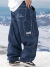 Women's John Snow ChillTrack Oversize Baggy Snowboard Pants Cargo Denim Jeans