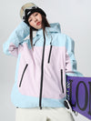 Women's Searipe Retro Vibe Color Block Baggy Snow Jacket