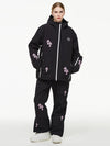 Women's Arctic Queen Snowflake Princess Fantasy Snow Suit with Overalls Bibs