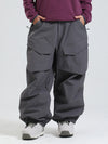 Women's Gsou Snow Urban Slope KneeFlex Cargo Pockets Baggy Snow Pants