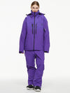 Women's Arctic Queen Mountain Windbreaker Thermal Snow Suits with Overalls Bibs