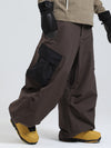 Men's Gsou Snow Mountain Chill Swag Cargo Pockets Snowboard Pants