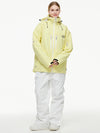 Men's Backcountry Mountain Windbreaker Thermal Snow Suits with Overalls Bibs