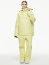 Men's Backcountry Mountain Windbreaker Thermal Snow Suits with Overalls Bibs