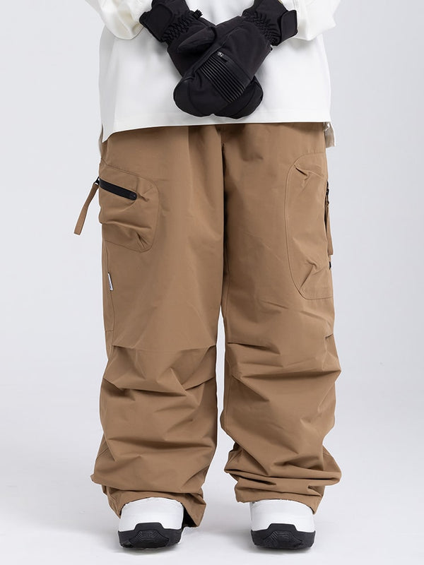 Women's Mountain Expedition Baggy Snow Pants with Side Cargo Pockets