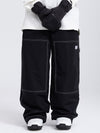 Women's Mountain Freerider Denim Cargo Pants Baggy Snowboard Pants