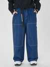 Women's Mountain Freerider Denim Cargo Pants Baggy Snowboard Pants