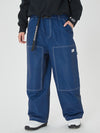 Men's Mountain Freerider Denim Cargo Pants Baggy Snowboard Pants