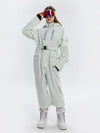 Women's Arctic Queen Stripe Mountain Infinity One Piece Snowsuit Ski Jumpsuit