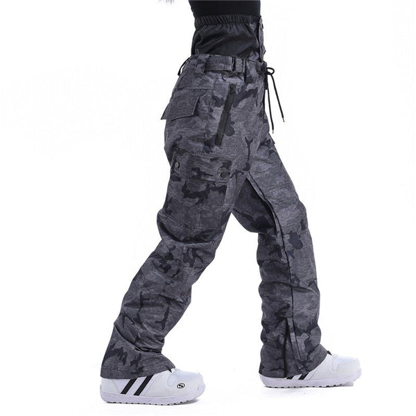 Men's RIIVIYELE Winter Sky Cargo Snow Pants Bibs